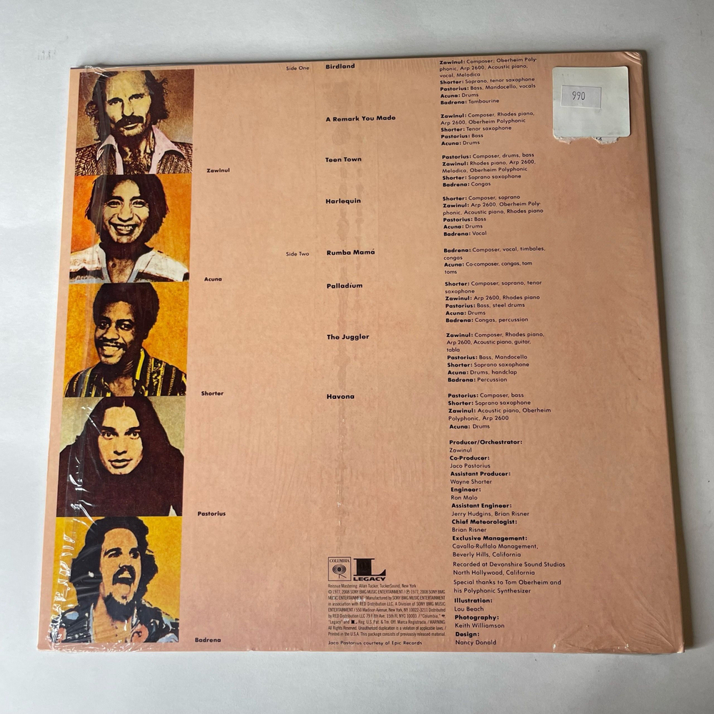 Винтажная виниловая пластинка LP Weather Report Heavy Weather (США 2008)