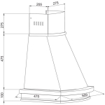 Вытяжка 60 см Korting KHC 6730 RI