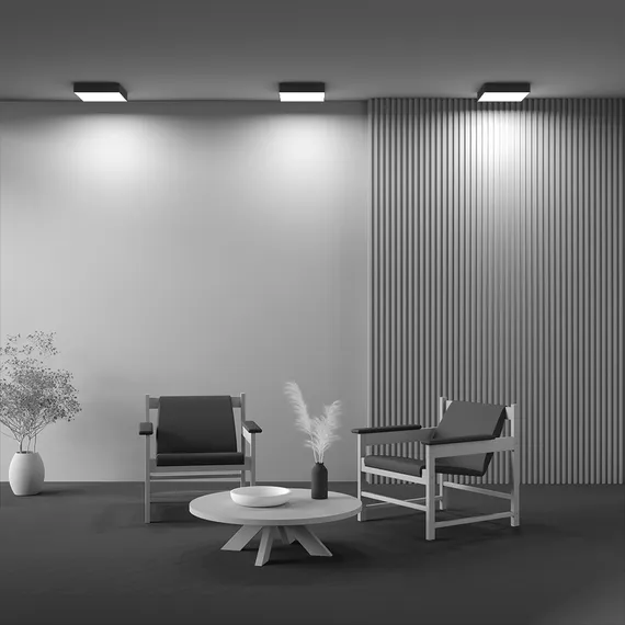 Потолочный светильник Зон / Zon 36 Вт 3000 К 120° Technical c032cl-36w3k-sq-b