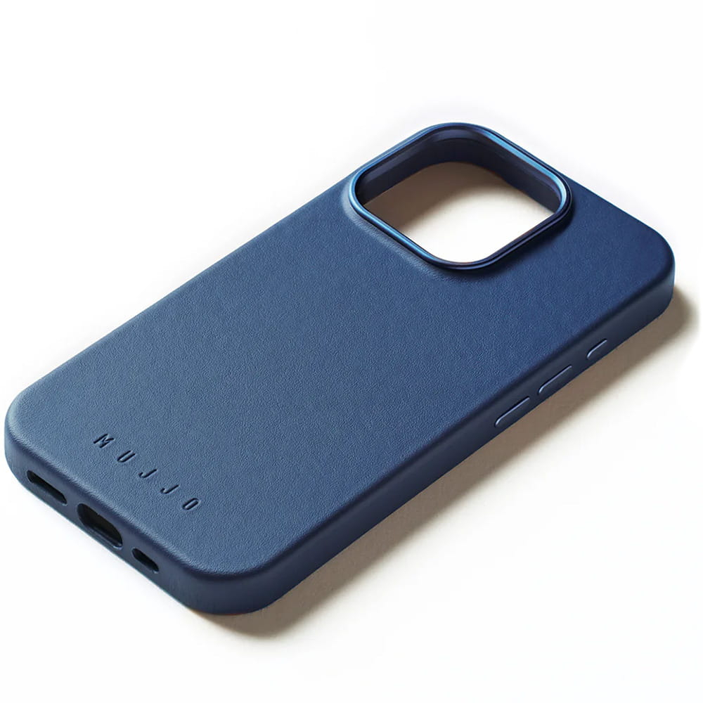 Чехол Mujjo Leather Case Apple iPhone 16 Pro Magsafe (monaco blue)