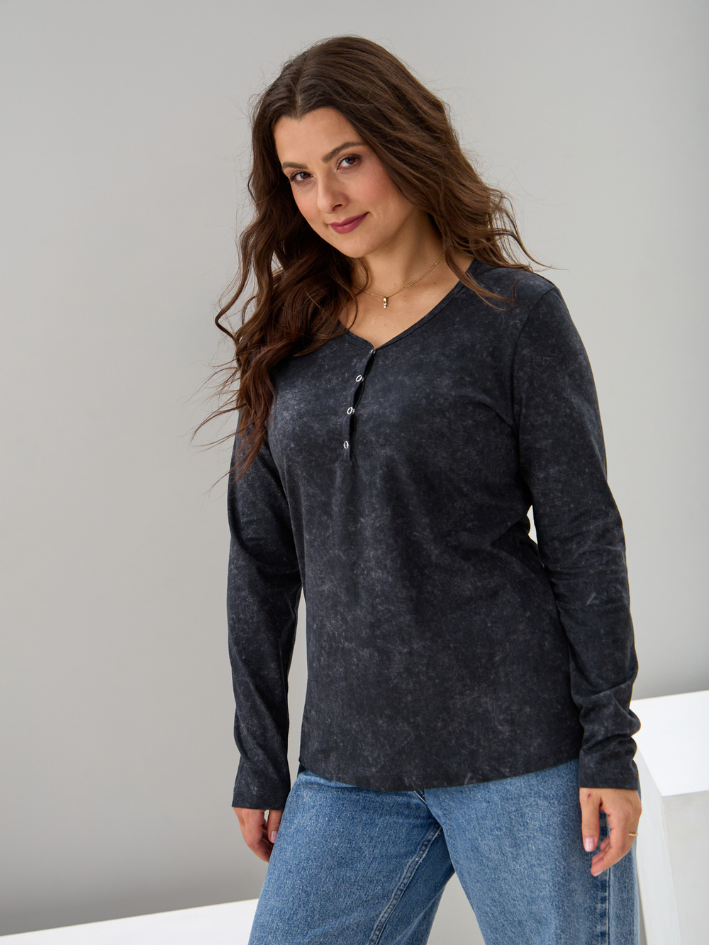 Лонгслив Л-004/варенка-графит