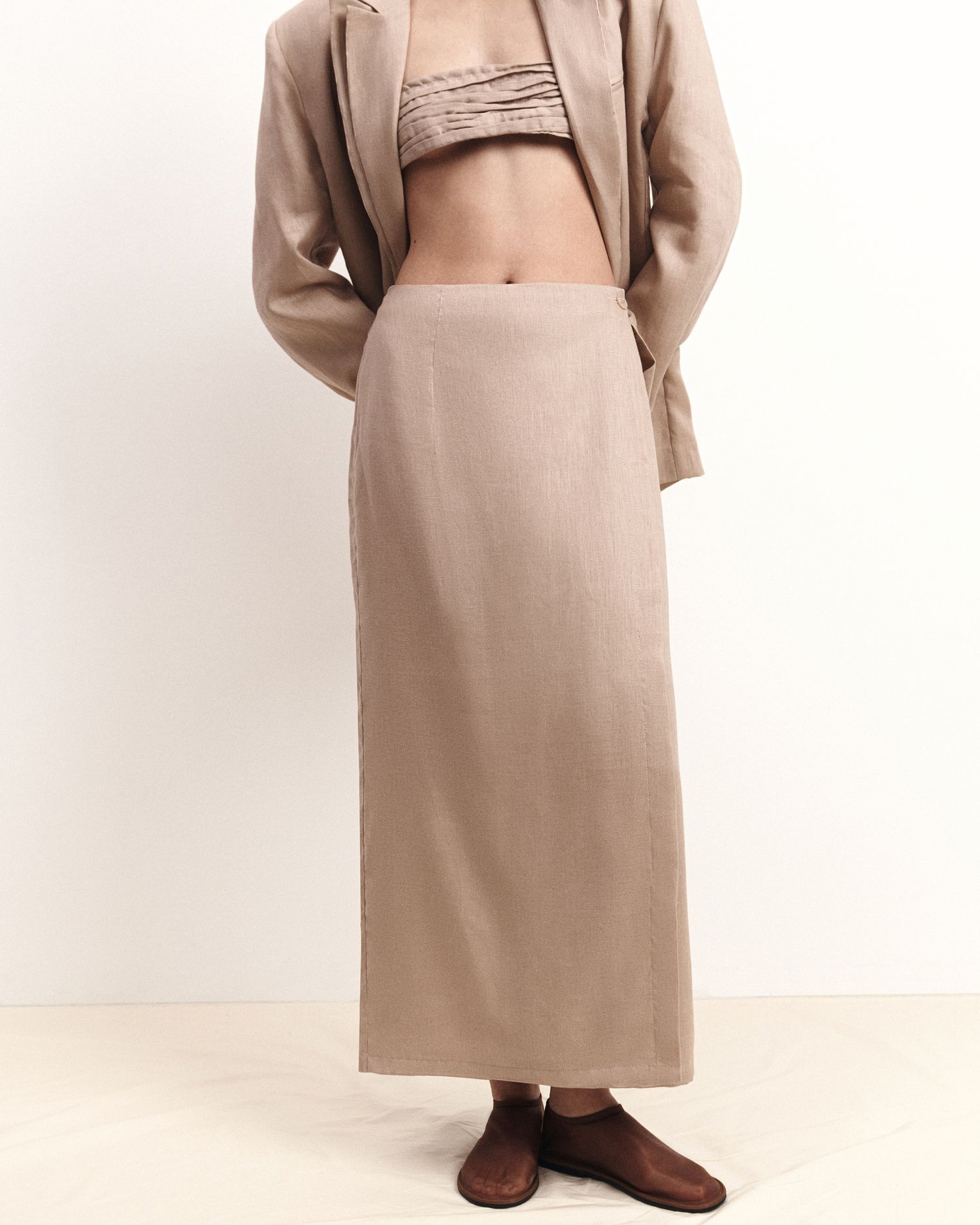 Юбка из итальянского льна