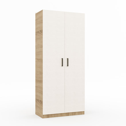 Шкаф МАМА ШР-1, Белый/Дуб Сонома