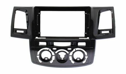 Переходная рамка магнитолы TOYOTA HILUX, FORTUNER 2005-2008 (авто с кондиционером) 9 дюймов