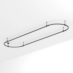 Основание ART-APRIORI-OVAL-ROD-200-4000x1000 (BK) (Arlight, IP20 Металл, 3 года) 048511