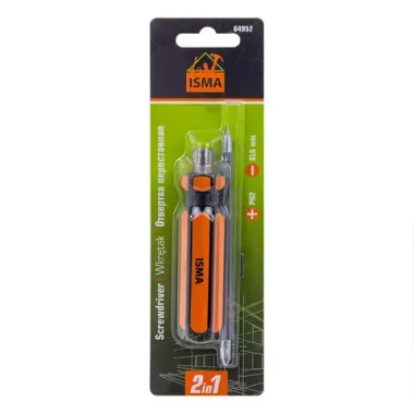 Отвертка переставная 2в1 ISMA ISMA-64952