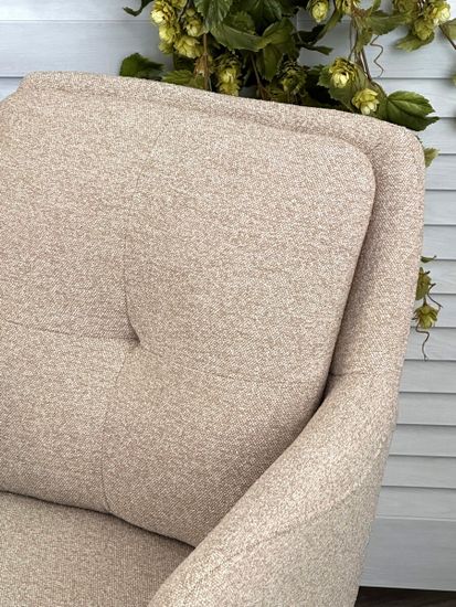 Стул VALLEYS Бежевый Lake-110, ткань / черный каркас