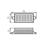 Прожекторная лампа светодиодная KANLUX RANGO MINI R7S SMD 6W 3000K WW 78mm