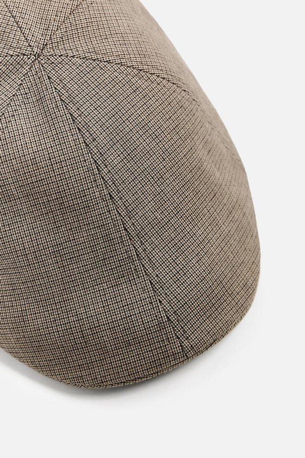 ZARA КЕПКА ИЗ ФЛАНЕЛИ С УЗОРОМ «ГУСИНАЯ ЛАПКА», РАЗНОЦВЕТНЫЙ