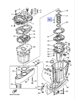 Болт с шайбой для лодочных моторов