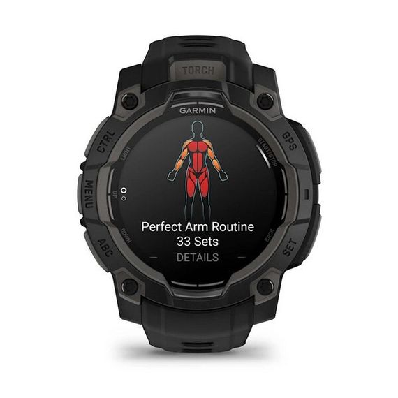 Умные часы Garmin Instinct 3 Amoled 45 mm Black with Black Band (010-02936-00)