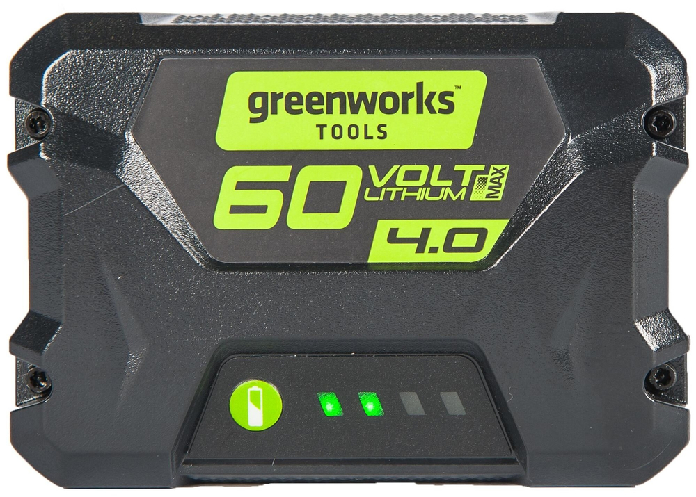 Аккумулятор для техники GREENWORKS G60B4 60В, 4Ач (2918407) ударопрочный