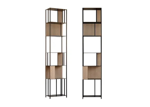 Сет №2 из панелей для стеллажа Stripe (натуральный дуб)