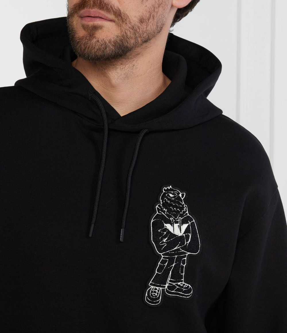 Худи Emporio Armani - черный(6R1MG9 1JHSZ)