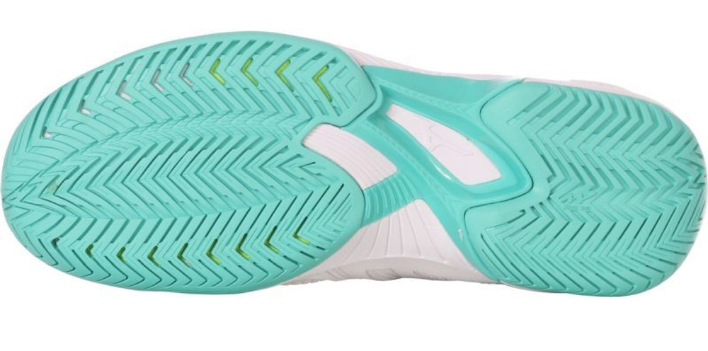 Женские Кроссовки теннисные Mizuno Wave Exceed Tour 5 AC - white/turquoise/moroccanblue