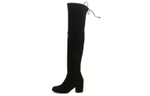 Stuart Weitzman/SW Leather Over the knee Boots Women"s Black