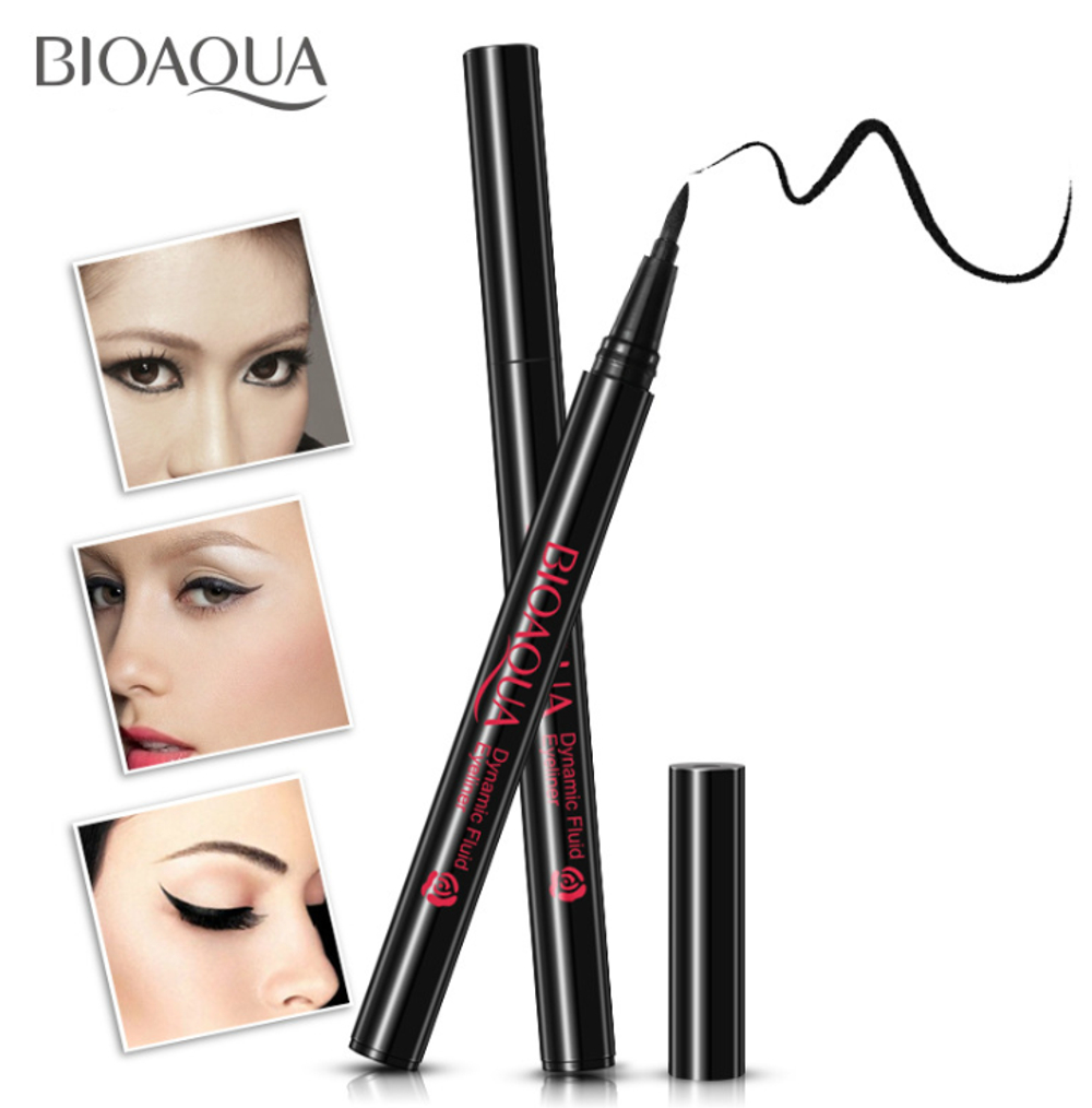 SALE! BioAqua подводка-маркер для макияжа глаз, 2 мл.цвет черный.