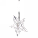 Гирлянда для дома ЗАНАВЕС «Звезды» ш3* в2 м 160 ламп LED, прозр. пров, 8 реж,IP-40, Мультицвет (возможность соединения)