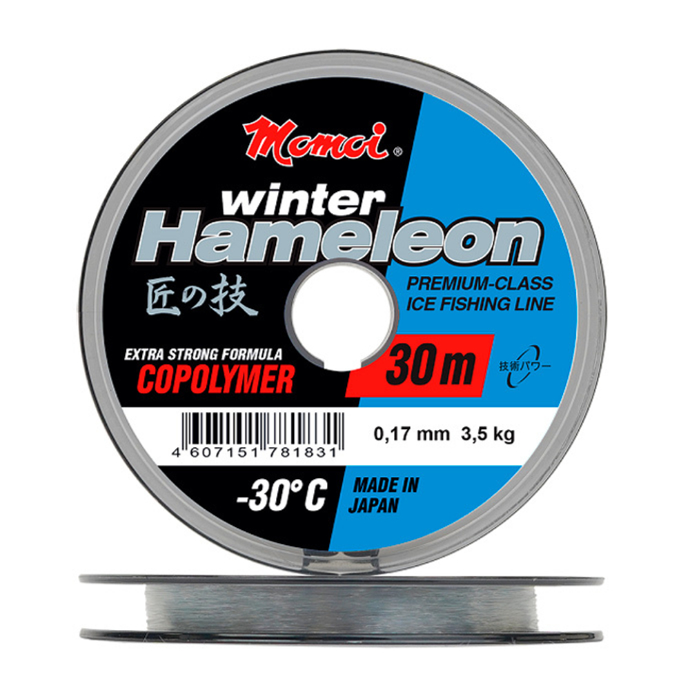 Леска Hameleon Winter 0,10 мм., 1,3 кг, 30 м, прозрачная
