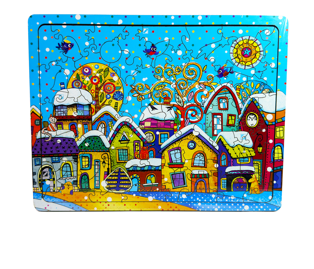 Детский новогодний подарок с символом года "Яркий городок"