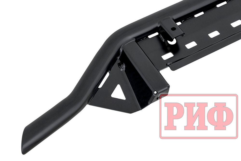 Бампер силовой передний Mitsubishi Pajero IV под площадку для лебёдки RIFPJR-30000 с защитой радиатора РИФ