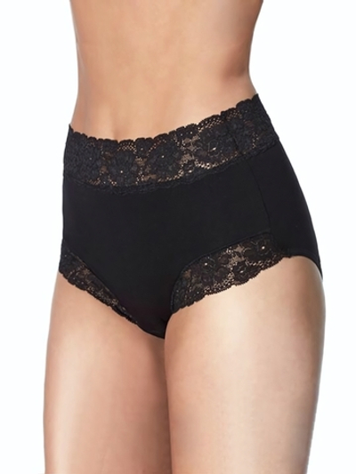 Трусики-слип с высокой линией талии Dolce Cinture (Размер: L) (Цвет: черный)