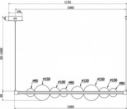 Подвесной светильник Freya Glaze FR5396PL-L13BS