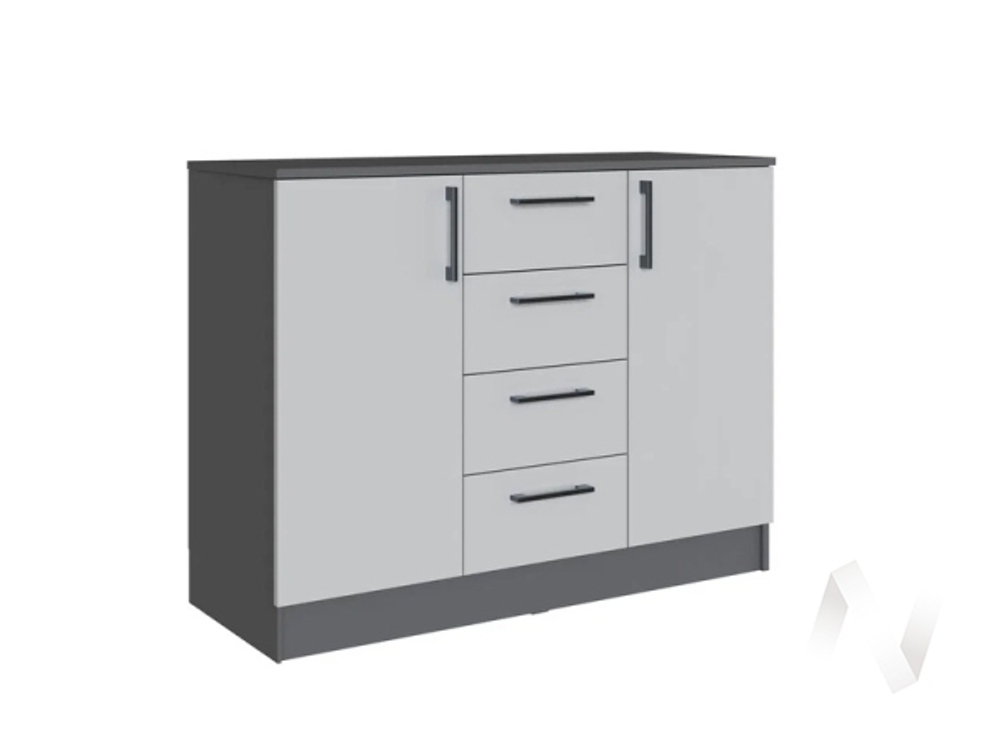 Комод Спальня Вегас (графит серый/камень серый)