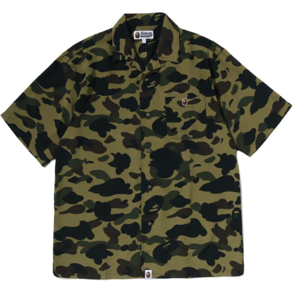 A Bathing Ape Bathing Ape 1st Camo Shirts Camouflage Pattern Moderate Polyester Summer 0zxsrm007321q