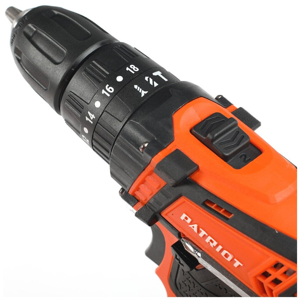 Дрель-шуруповерт акк. PATRIOT BR 241ES-h,24В, 2,0 Ач, 33Нм, УДАРНЫЙ,кейс (180201246)