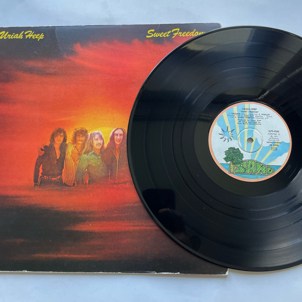 Винтажная виниловая пластинка LP Uriah Heep Sweet Freedom (Англия 1973) Island Records