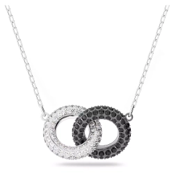 STONE:NECKLACE DOUBLE JET/CRY/RHS 5445706