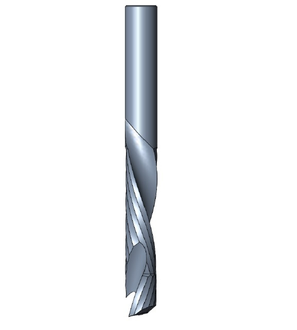 HM спиральная фреза D.6x26x60 Z=1+1 RH компрессионая