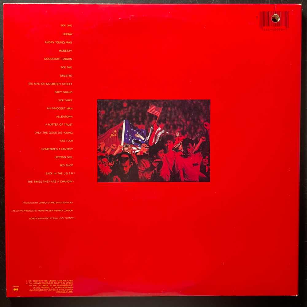 Billy Joel – Концерт 2LP (США 1987г.)