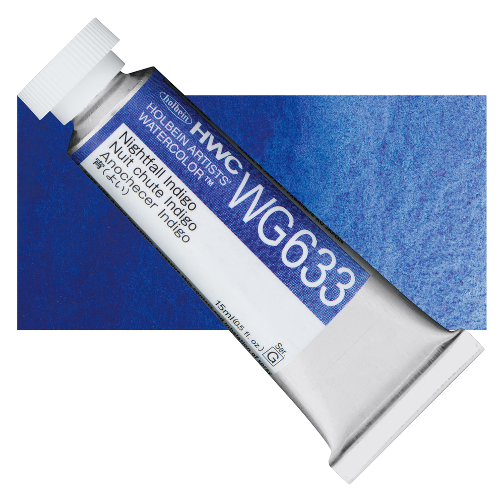Акварель Holbein 15 мл. WG633 Nightfall Indigo