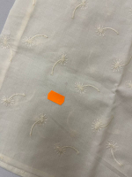 Дефект ткани. Пятно. Топ Air с коротким рукавом из хлопка 100%. Цвет айвори. Размер L. №20