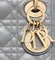 Сумка Dior Lady Dior, модель мини-формата серый