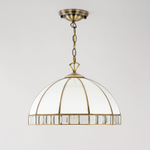 Citilux Шербург-1 CL440132 Люстра витражная подвесная Бронза