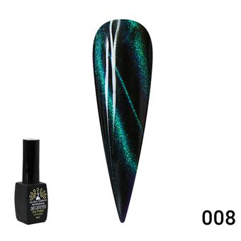 Гель лак кошачий глаз 24D Galactic Global Fashion 8 мл, 08