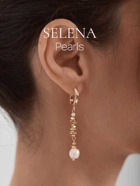 91003545 Серьги Selena Pearls