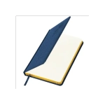 Ежедневник А-5 2026 BRAUBERG Comodo, под кожу, синий, золотой срез 117050