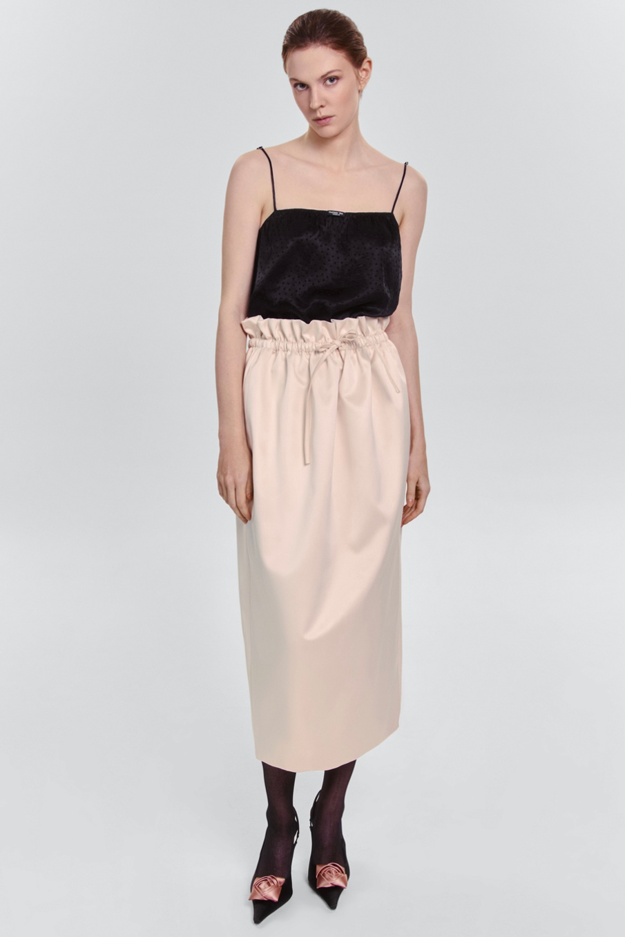 Топ бельевой из атласа