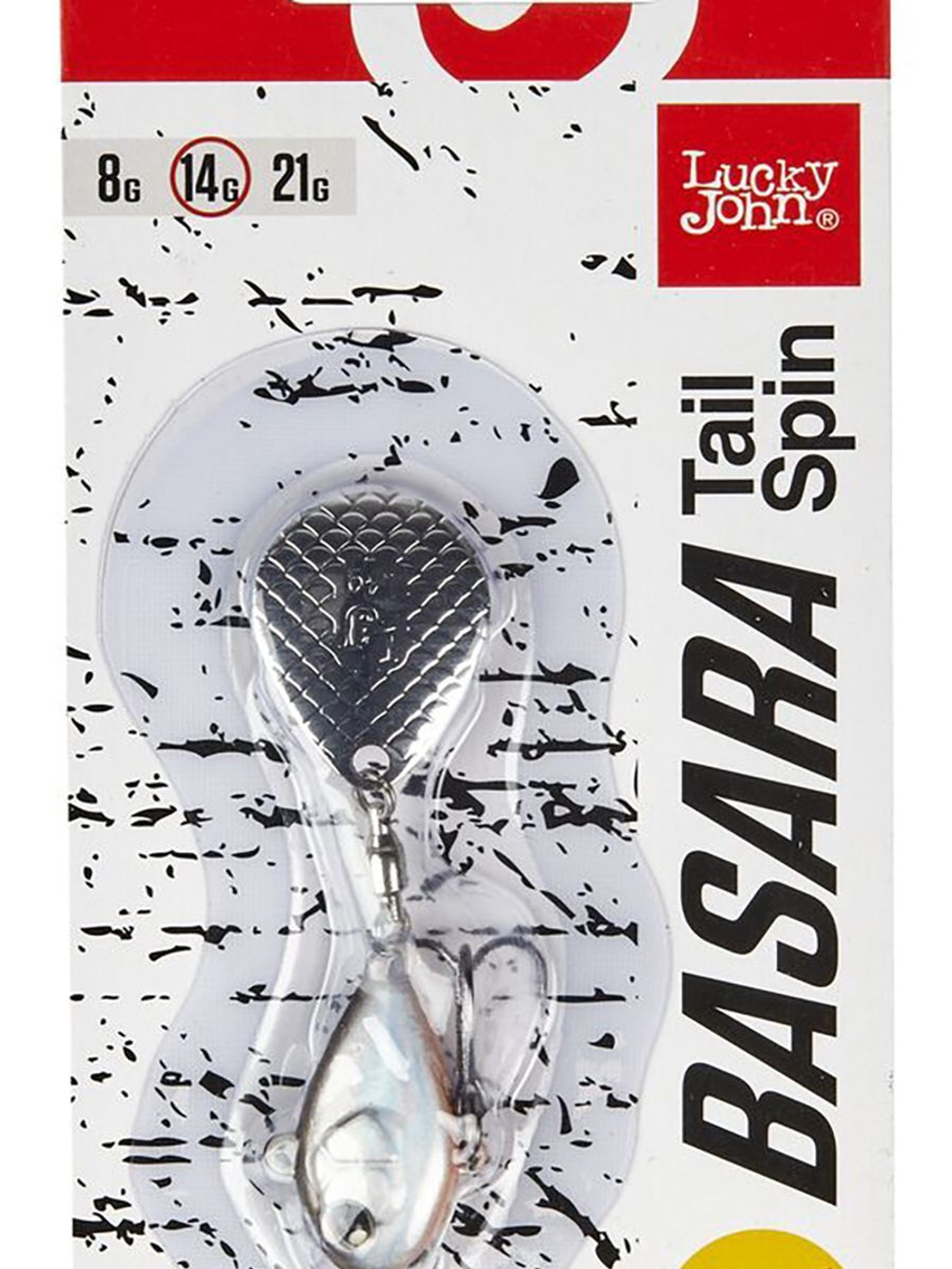 Тейл-спиннер Lucky John BASARA TAIL SPIN 21.0г 001 в блистере