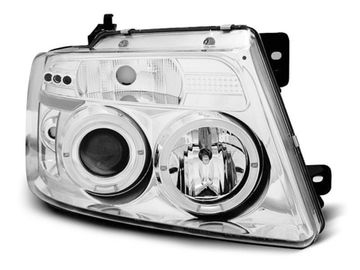 Передние фары Ford F150 angel eyes chrome