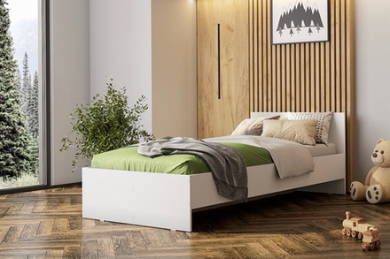 Кровать Денвер односпальная 0,9х2,0 Белая