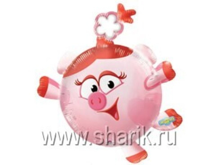 Шар фольгированный ( 91см), фигура Смешарики Нюша, 1шт.