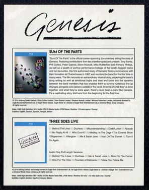 Genesis / Sum Of The Parts + Three Sides Live (2Blu-ray)