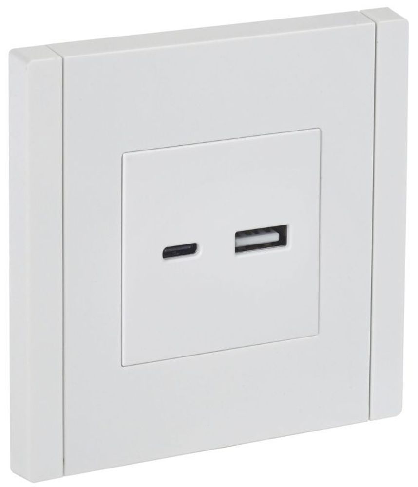 Розетка USB A+C 3.1А FORTE&PIANO FP250 бел. IEK FP-U22-D31-K01 Розетка USB A+C 3.1А FORTE&PIANO FP250 бел. IEK FP-U22-D31-K01