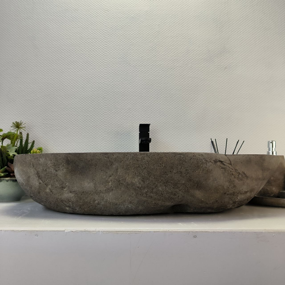 Раковина из речного камня RS-63536 (80*45*16) 0125