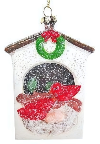 Елочное украшение Скворечник 11 см, пластик